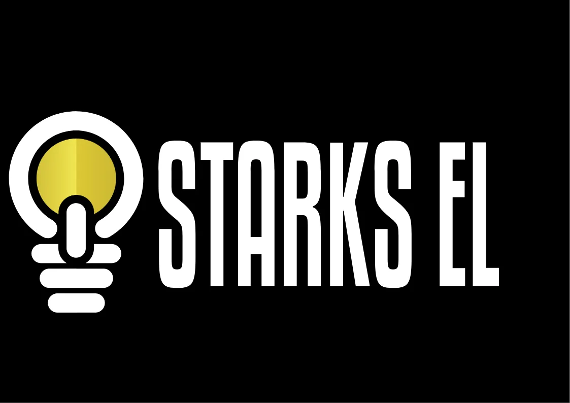 Starks_El__Projektering_AB_Logo_2025_v2_vit - Starks EL Elektriker Kristianstad