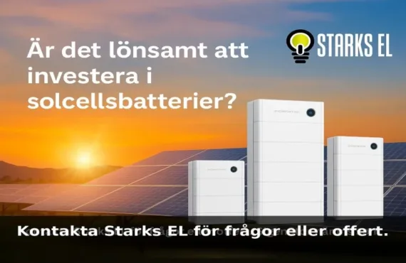 Är det lönsamt att investera i solcellsbatterier?